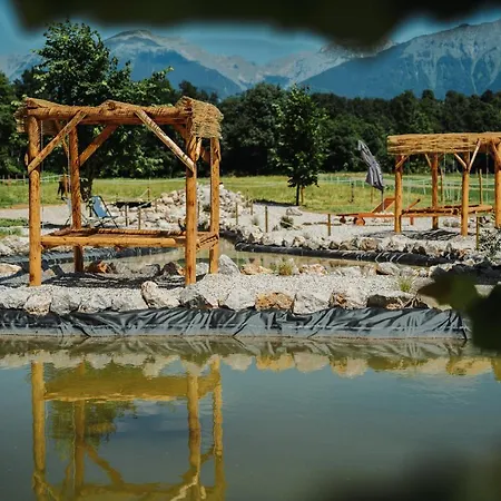 Campsite Glamping Alp Hut In Camping Garden Park Radovljica