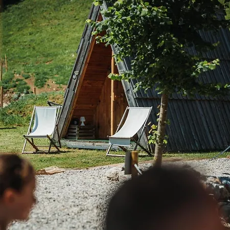 Campsite Glamping Alp Hut In Camping Garden Park